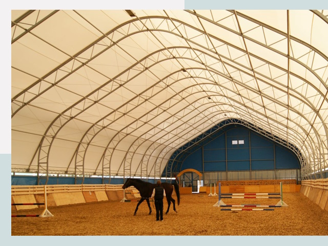 Строительство конных манежей в Мичуринске