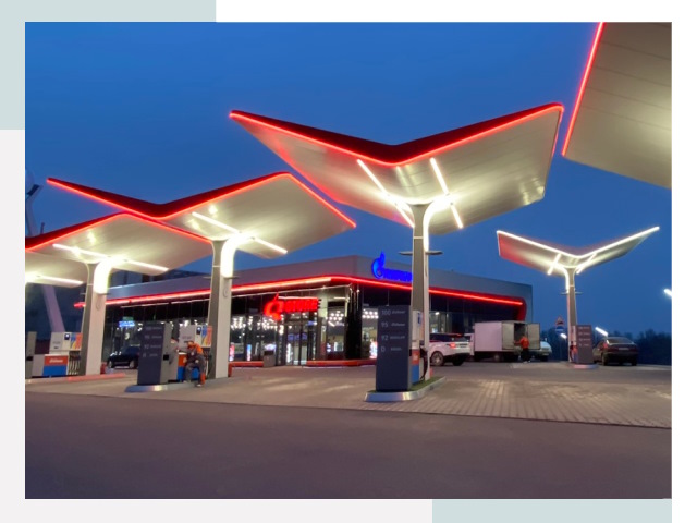 Навесы для АЗС в Мичуринске