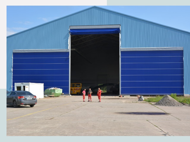 Ангарные ворота в Мичуринск от СтальСтрой-Мчр по цене 621 руб.