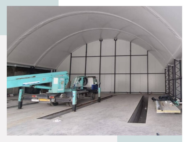 Внутреннее оснащение ангаров в Мичуринске