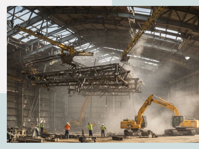 Демонтаж ангаров в Мичуринске от 621 руб. за м²